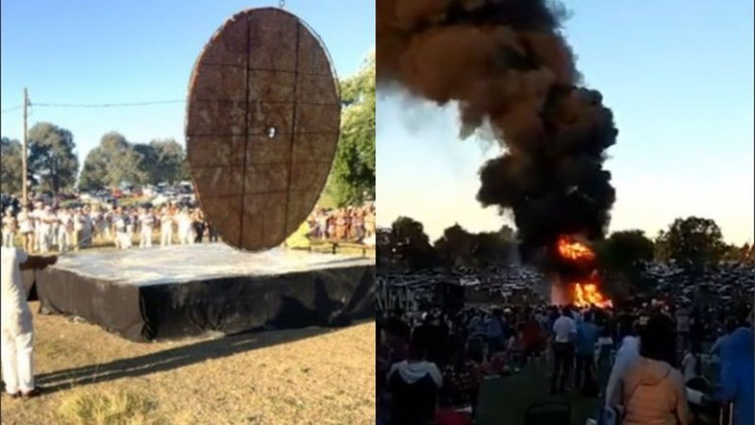 Hicieron la torta frita más grande del mundo pero todo terminó de la peor manera