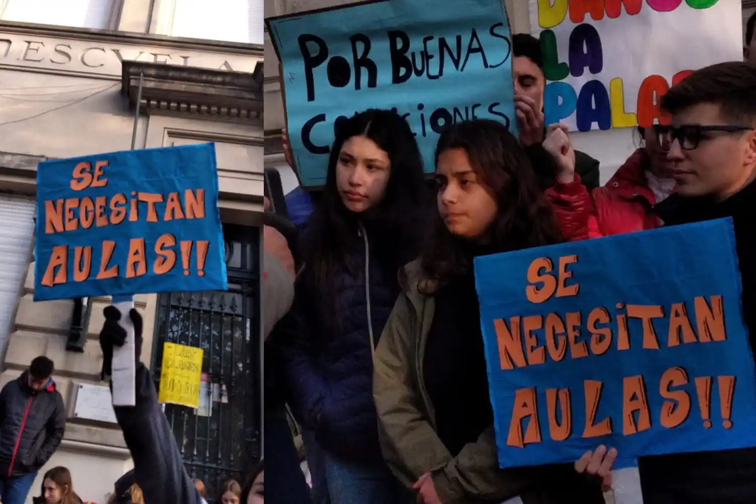 Sentada en la escuela Normal: “Se necesitan aulas”
