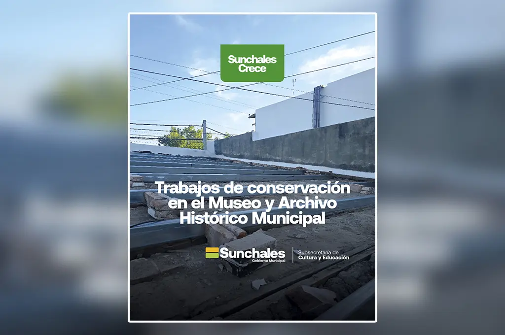 Sunchales: avanzan los trabajos de conservación en el Museo y Archivo Histórico “Basilio María Donato”