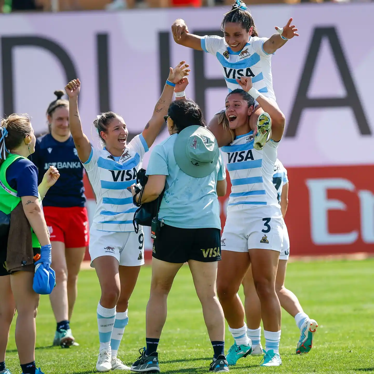 Las Yaguaretés hicieron historia en Dubái y lograron el ascenso al SVNS 2 con un try de la chascomunense María Taladrid