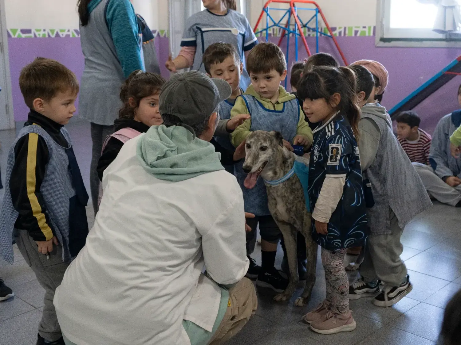 La veterinaria Mariana Di Paola está al frente del programa que socializa en instituciones educativas del distrito