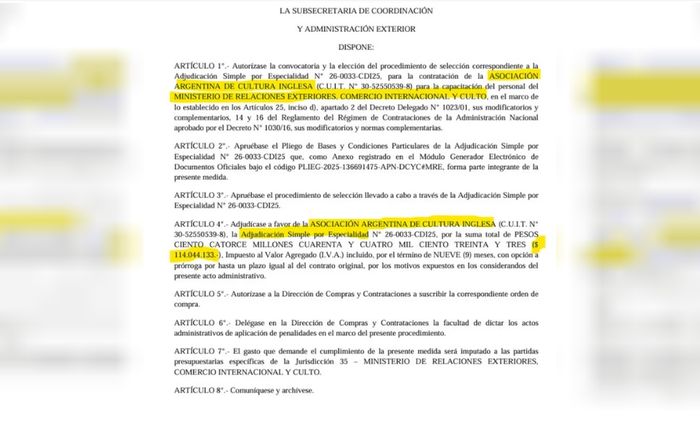 La esposa de Sturtzenegger beneficiada con importante contrato con el Estado
