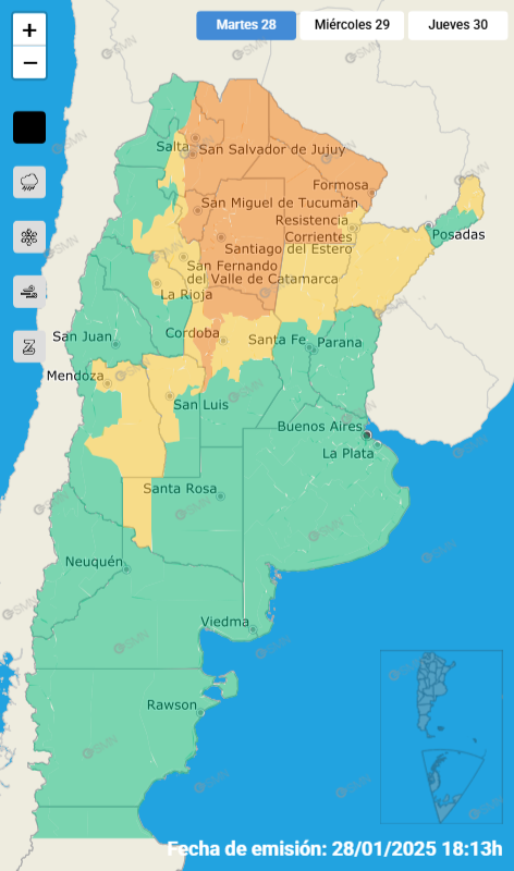 mapa smn