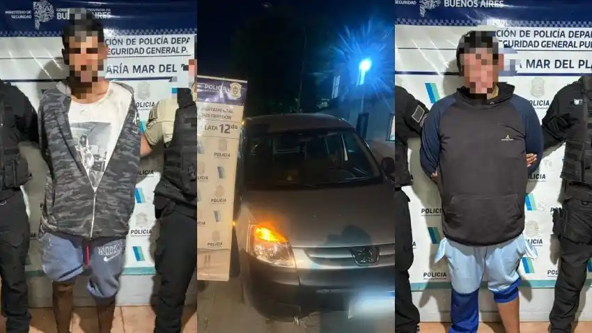 Tras un operativo cerrojo, los efectivos lograron detener a los sospechosos y recuperar el vehículo.