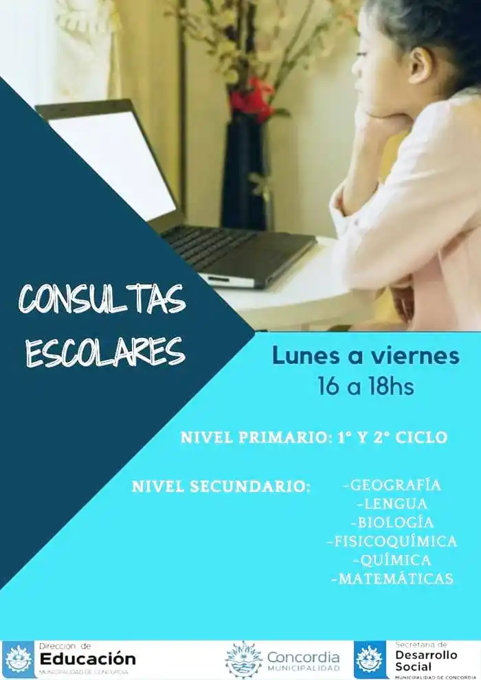 Comenzó el programa �SConsultas escolares⬝, de la Dirección  de Educación Municipal 