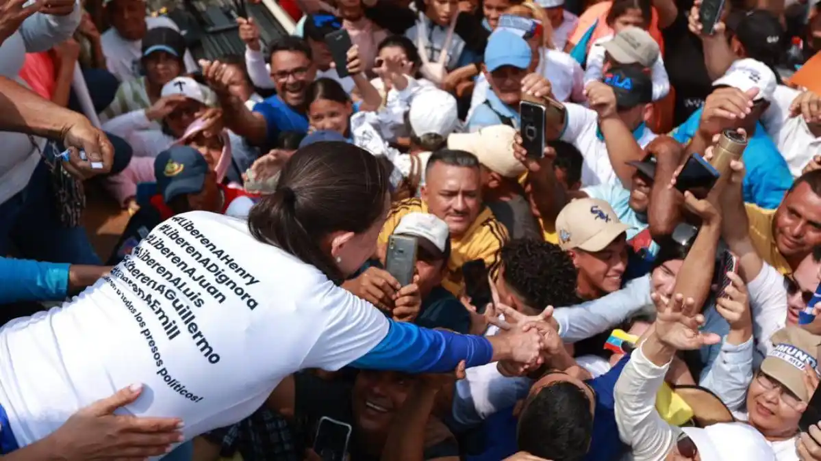 A 87 días de las presidenciales, una María Corina optimista pero cauta señala: «No es solo una lucha política»