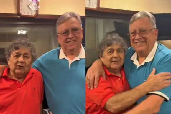 Hay Los Palmeras para rato: Cacho Deicas y Marcos Caminos ratificaron el futuro de la banda con un abrazo