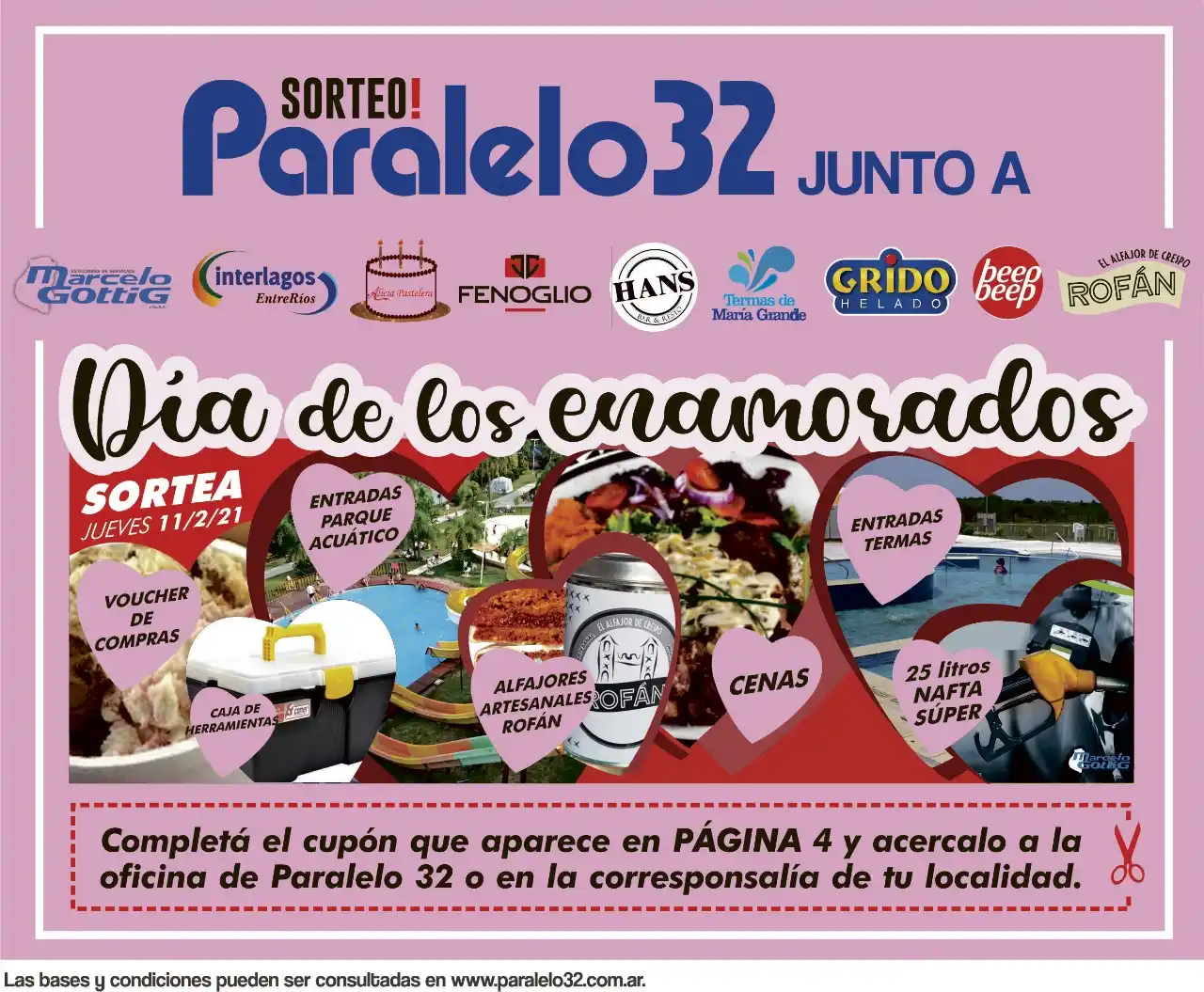 Celebremos el día del amor con un sorteo especial de Paralelo 32