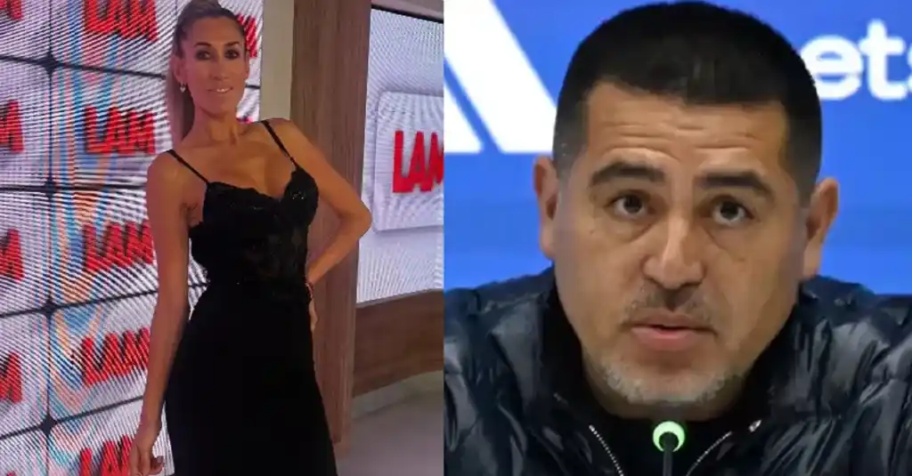 Juan Román Riquelme y Luciana Elbusto