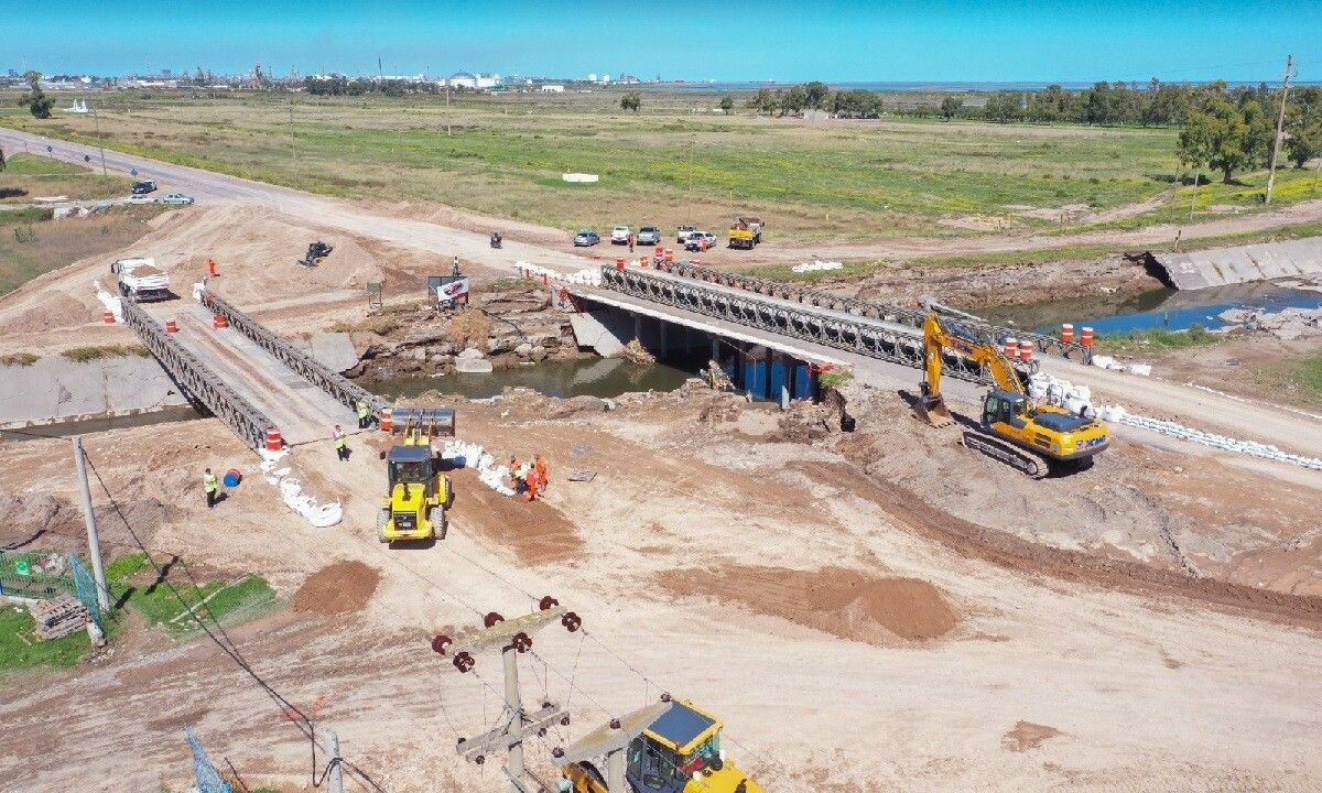 Habilitan el tránsito en la ruta 3, sobre el canal Maldonado