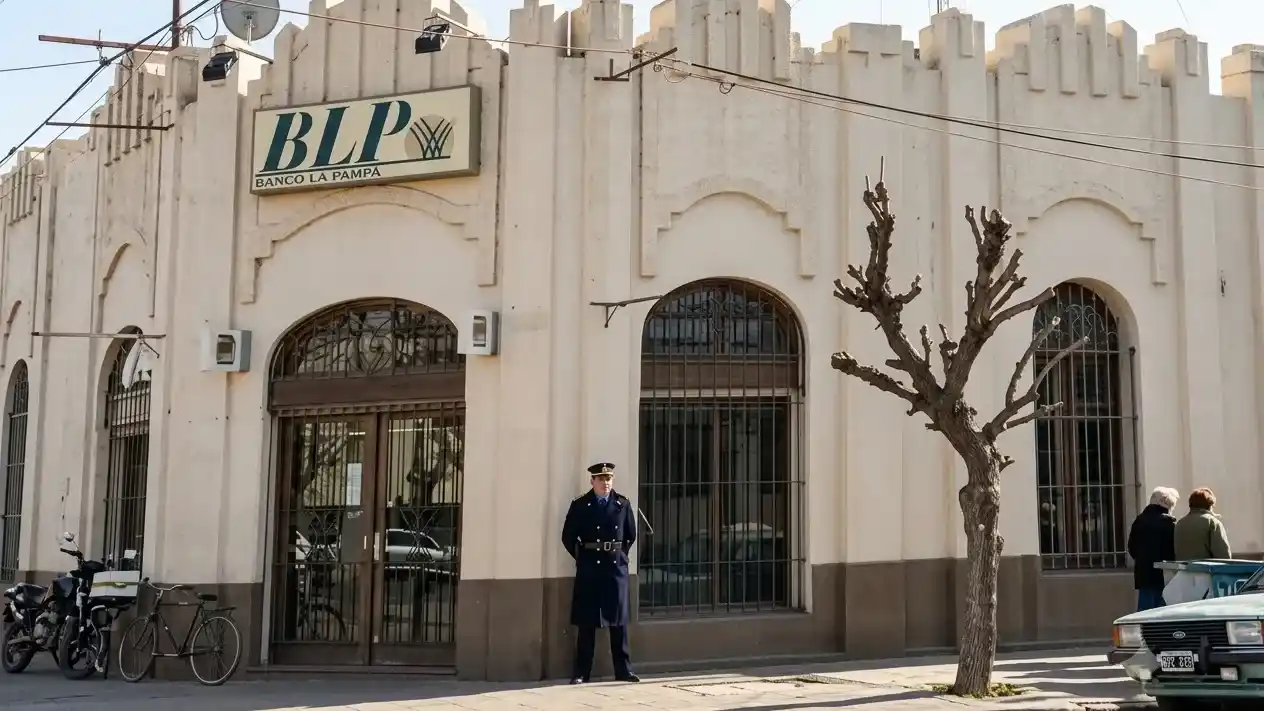 En 63 y 64. Tuvo su filial el Banco de La Pampa