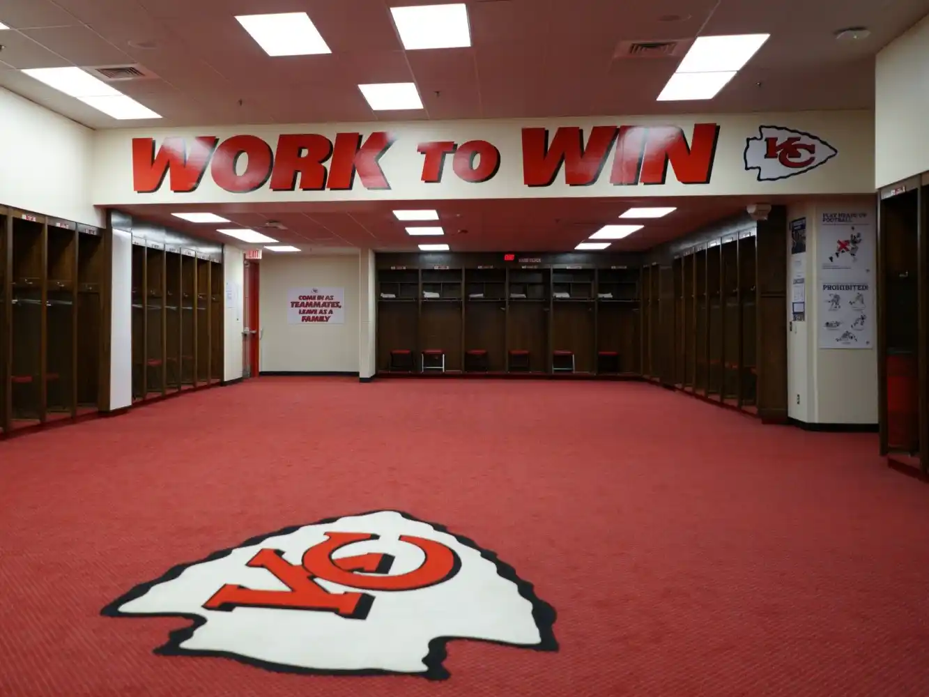 El vestuario del KCC