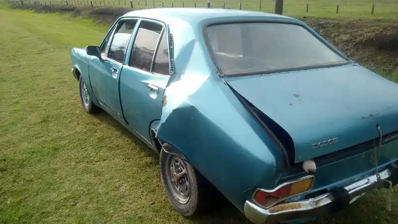 Una vecina herida en una triple colisión en ruta 227
