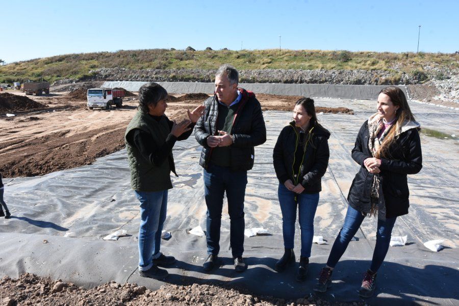 Última etapa de la obra de la nueva celda del Relleno Sanitario