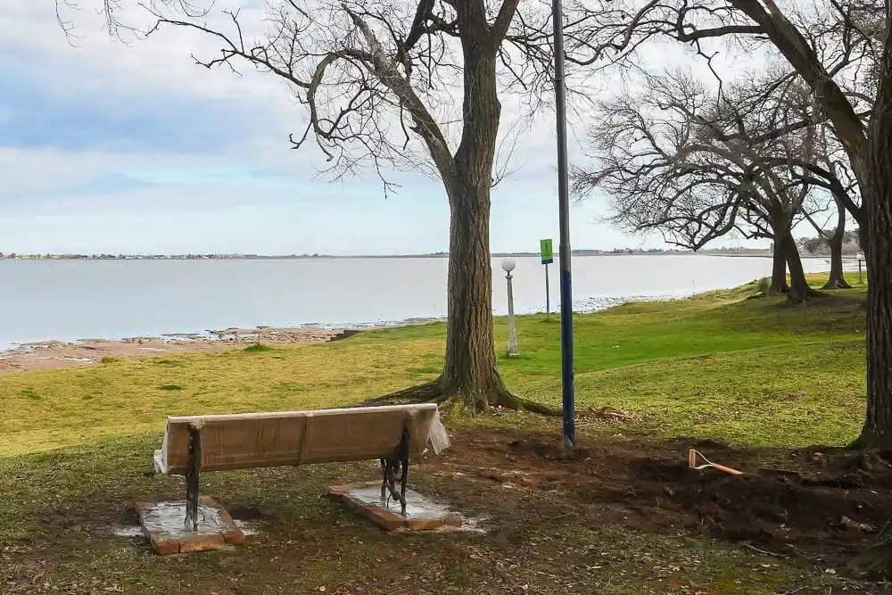 Nuevo espacio público recuperado en un sector de la costanera