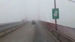 Brazo Largo: tránsito demorado por el humo