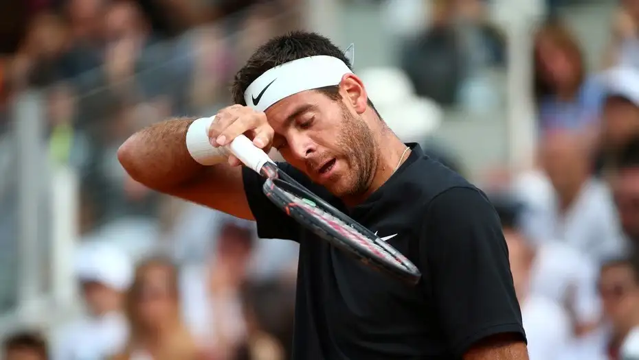 Una lesión obligó a Del Potro a retirarse del Masters de Roma