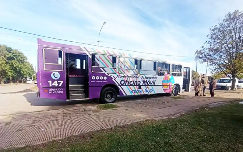 Oficina móvil en barrio Sudoeste