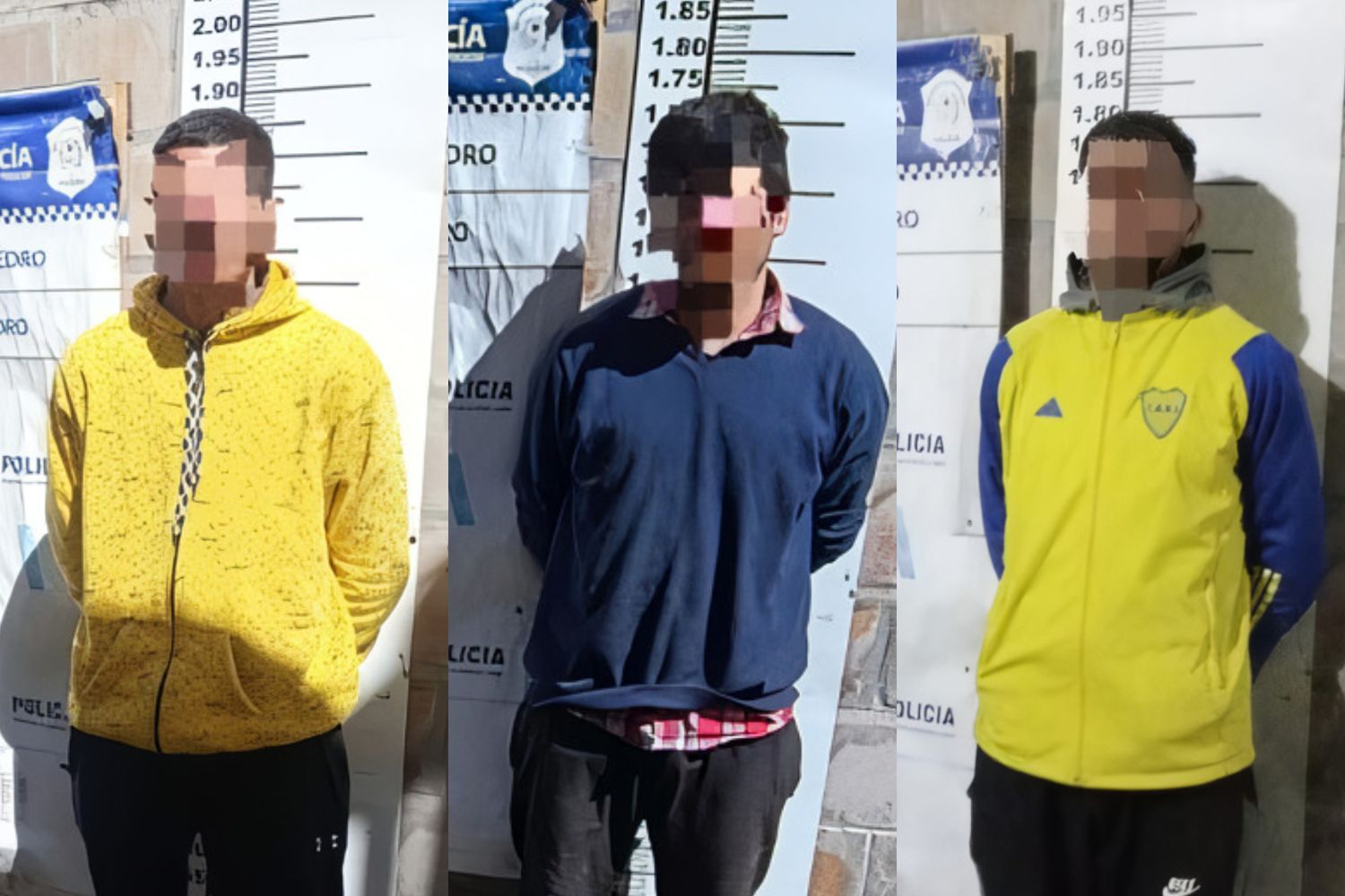 Tres detenidos con requerimiento judicial, dos de ellos del Conurbano