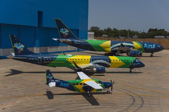 Azul incorpora un nuevo Airbus A321neo con los colores de la bandera brasileña
