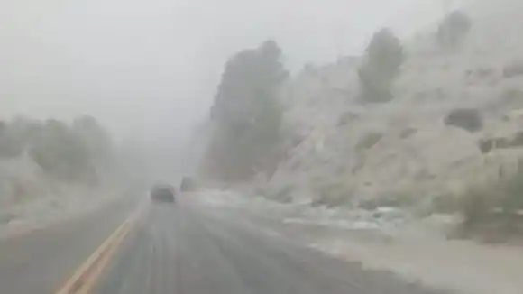 Nevadas en la provincia de Buenos Aires con la llegada del invierno
