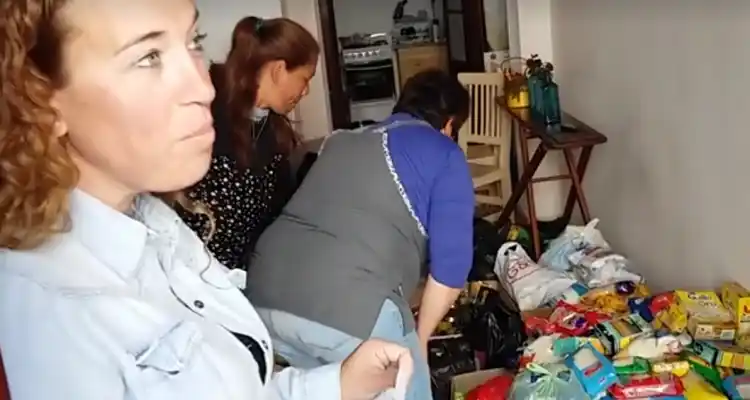 Entregaron los alimentos donados durante las dos jornadas del Festival del Aire