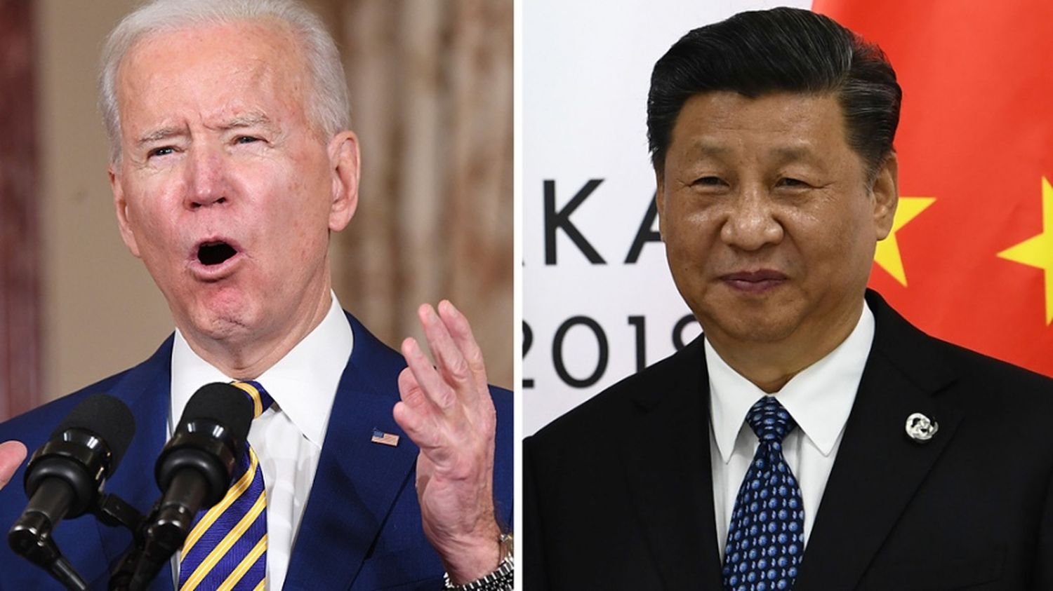 Joe Biden y Xi Jinping.