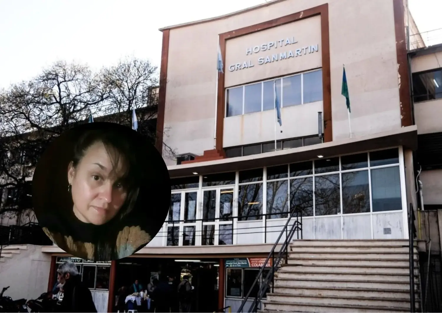 Karen permanece internada en el Hospital San Martín de La Plata. Foto: La Opinión.