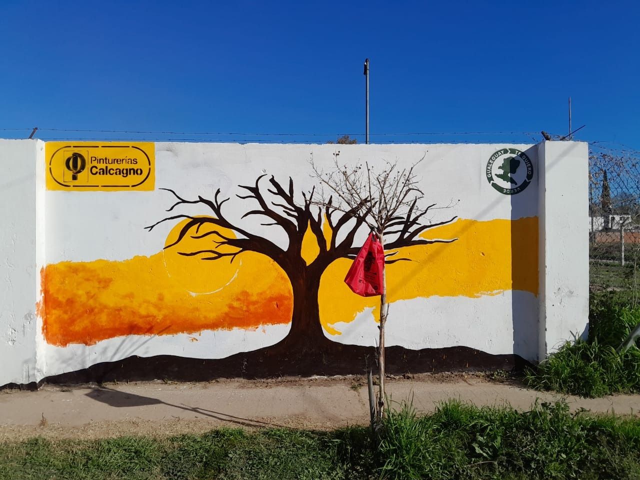 Avanza un nuevo mural en homenaje al Día del Árbol en Gualeguay