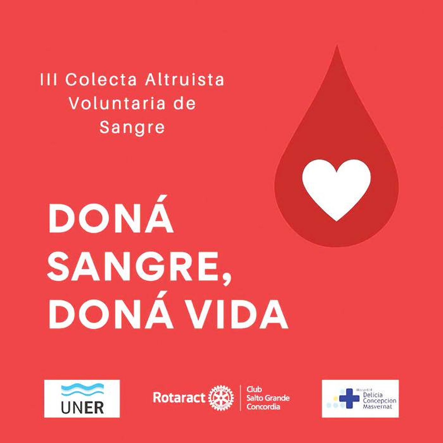 III Colecta Altruista Voluntaria de Sangre �SAlimentando  con el Corazón⬝