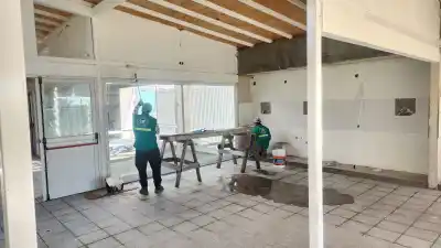 Continúan las obras de construcción del Centro de Desarrollo Infantil en el barrio Palermo