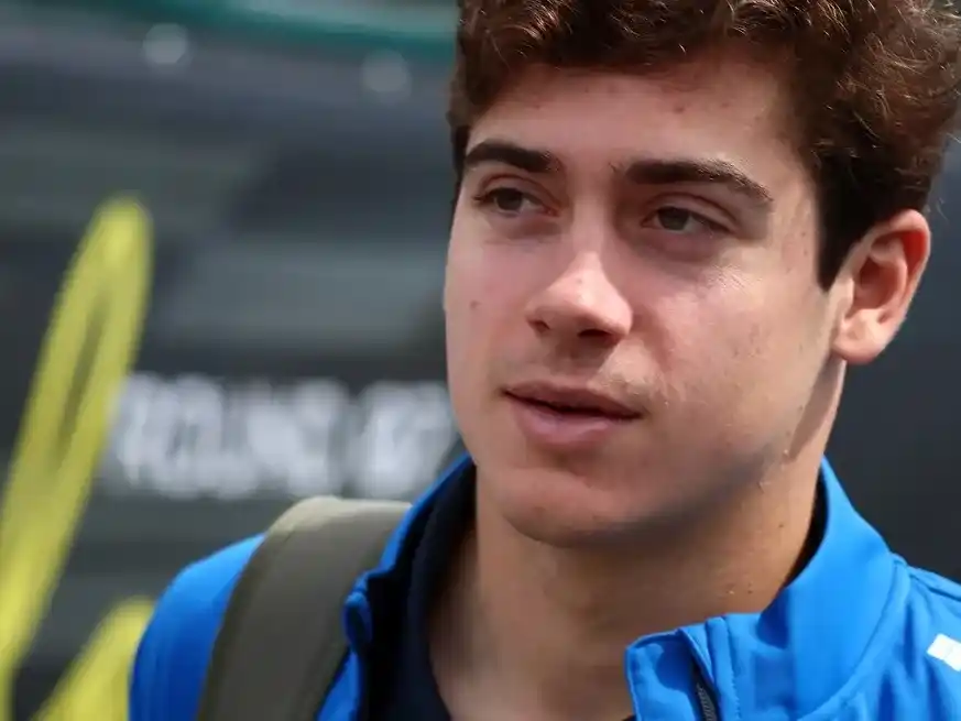 Colapinto tras su debut con Alpine. Crédito: Reuters.