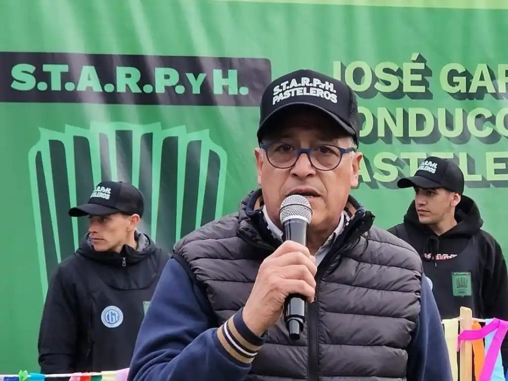 Postura. La fijada por José García, secretario general de los pasteleros marplatenses.