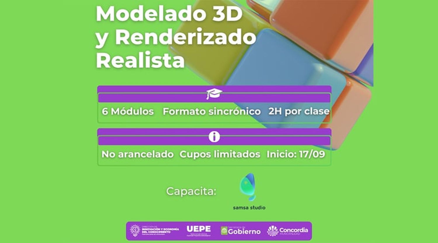 Nueva certificación gratuita: "Modelado 3D y renderizado realista"