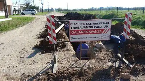 Extensión de cloacas en Galarza