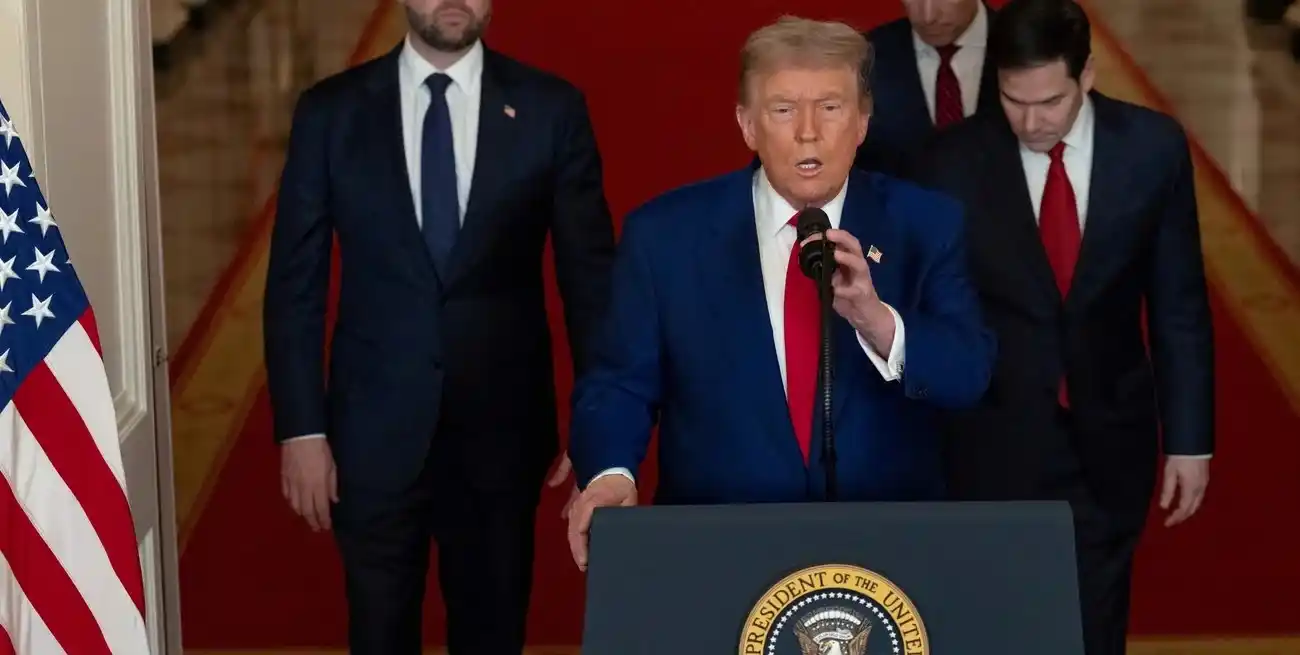 El presidente de Estados Unidos fue contundente en su discurso desde la Casa Banca. REUTERS/Carlos Barria/Pool