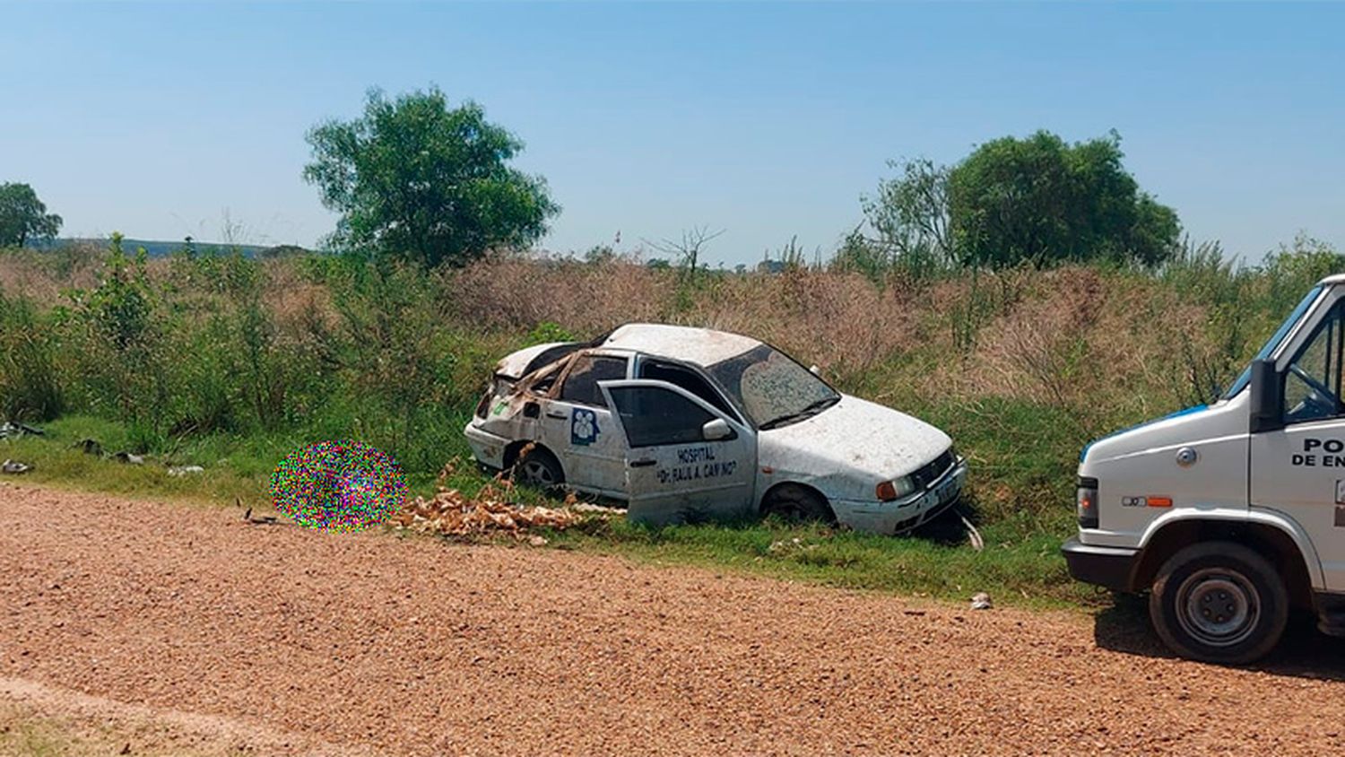 Paciente robó auto de la Colonia de Salud Mental, huyó y chocó con el vehículo