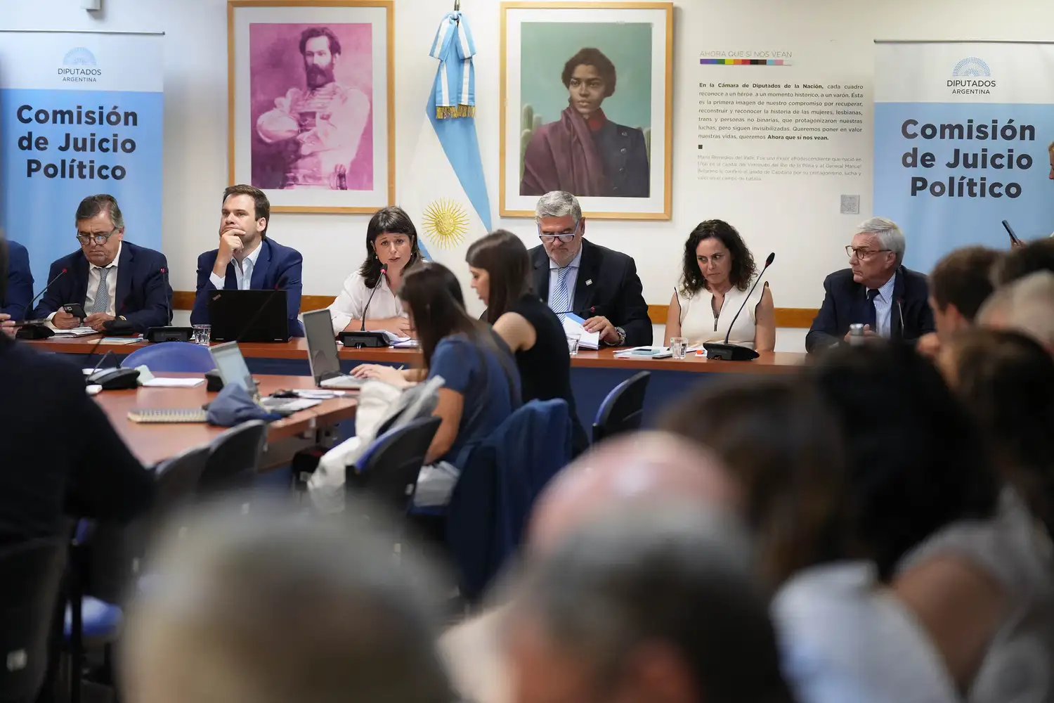 Deliberó ayer la comisión de Juicio Político de la Cámara de Diputados.