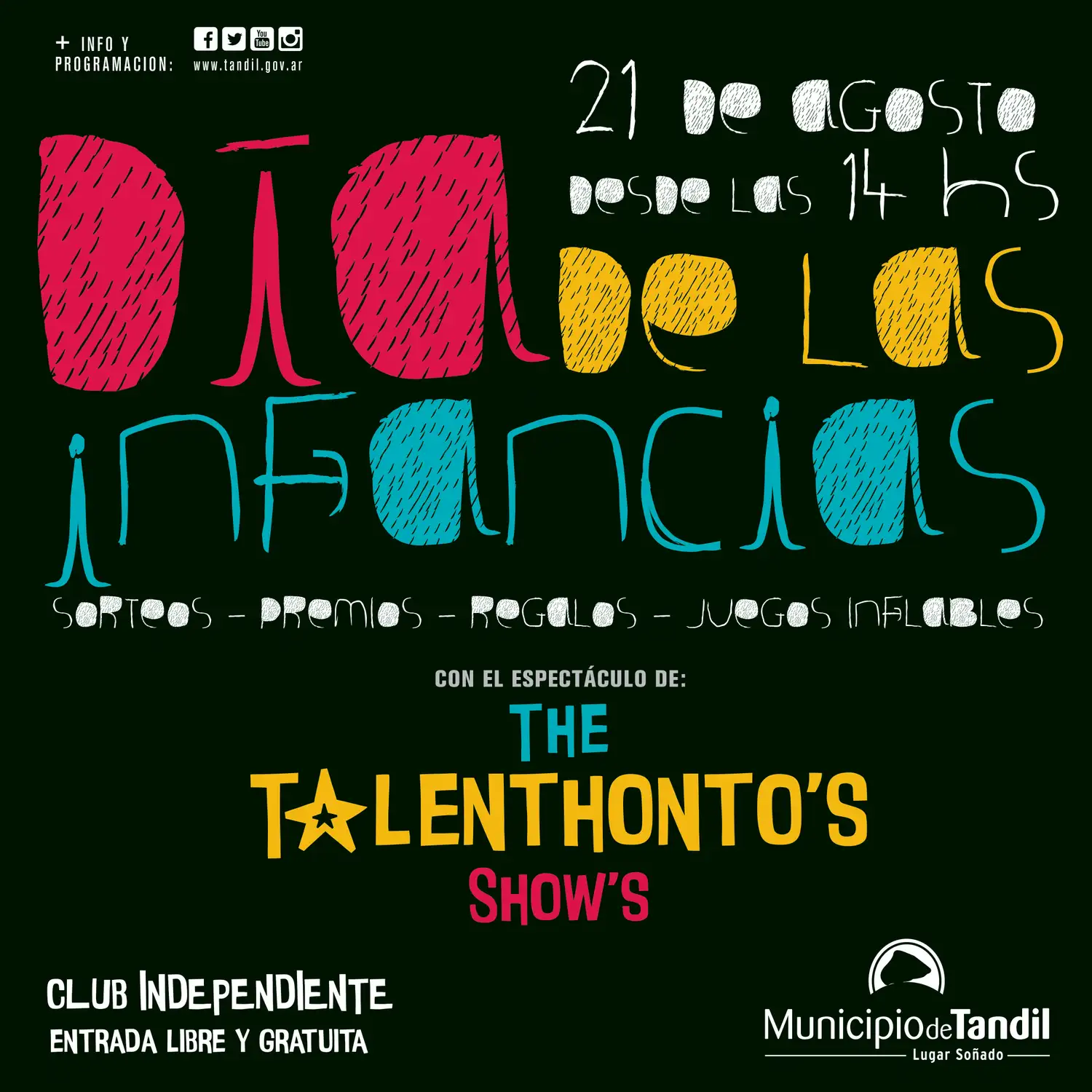Hoy será el gran festival del Día de las Infancias en el club Independiente