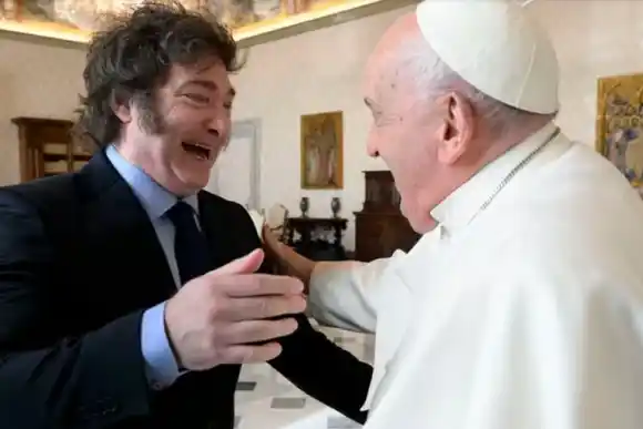 Milei y Francisco estuvieron reunidos más de una hora en el Vaticano