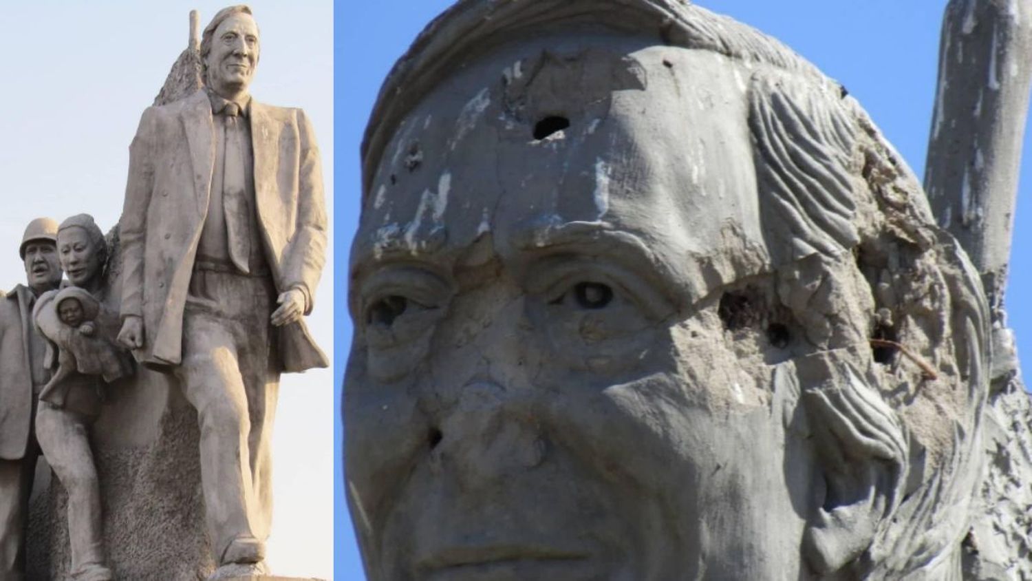 Balearon un monumento a Néstor Kirchner en el noroeste de la provincia de Buenos Aires