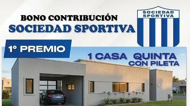 Sportiva lanzó un nuevo bono contribución con una casa quinta como primer premio
