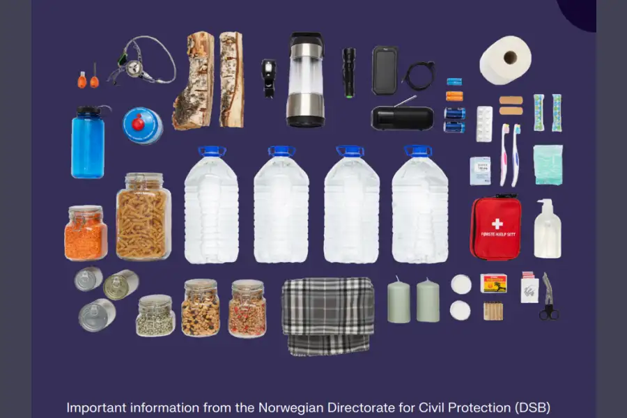 Información importante de la Dirección Noruega de Protección Civil (DSB).