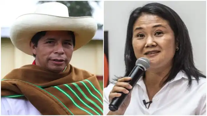 ¡DE INFARTO! Pedro Castillo pasó a Keiko Fujimori y acumula 50,076% de votos frente a 49,92%