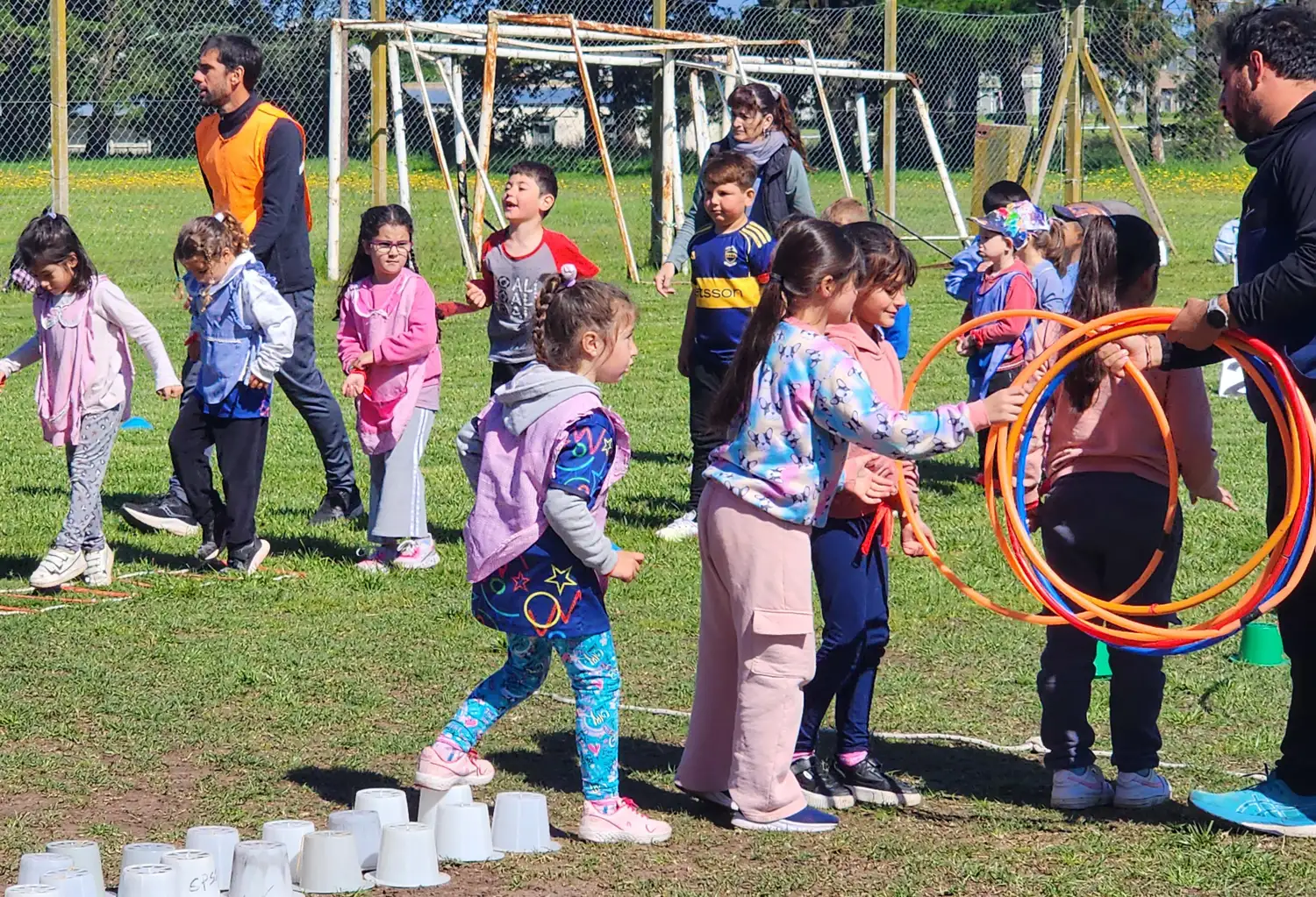 La jornada reunió a alumnos de la sala de 5 del Jardín de Infantes y de 1° grado de Primaria.