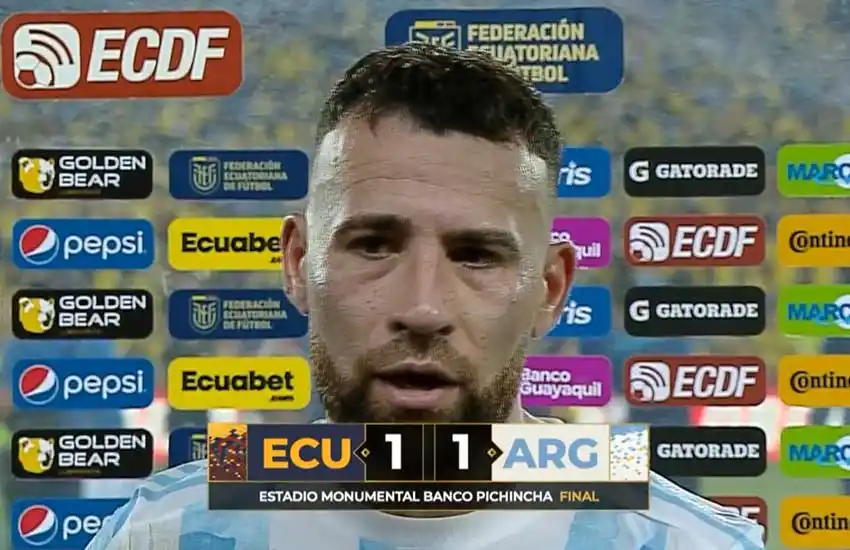 Nicolás Otamendi: «Hicimos una buena Eliminatoria y hay que estar contentos porque se armó un lindo grupo”