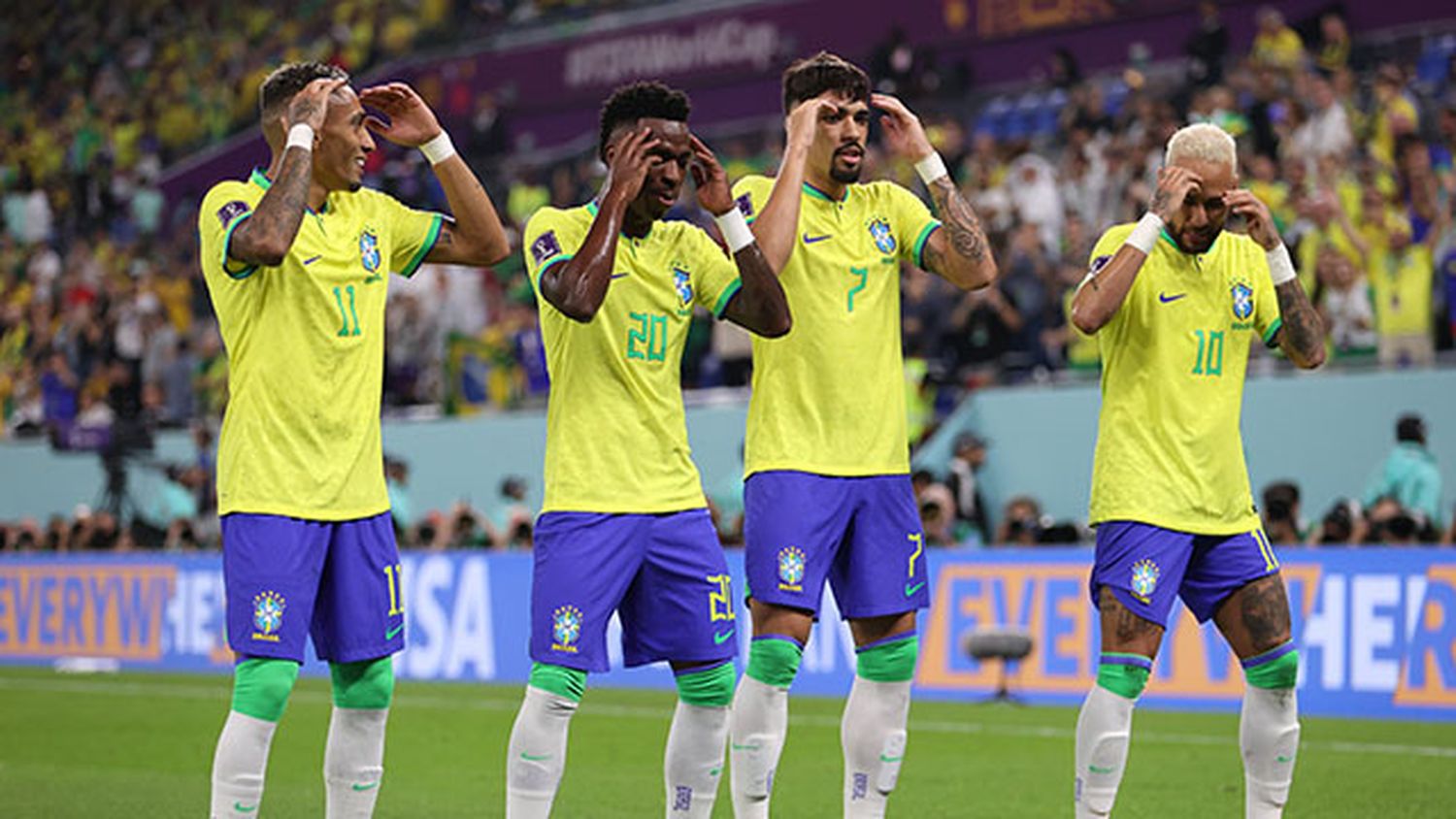 Brasil goleó a Corea del Sur por los octavos de final y ahora va por Croacia