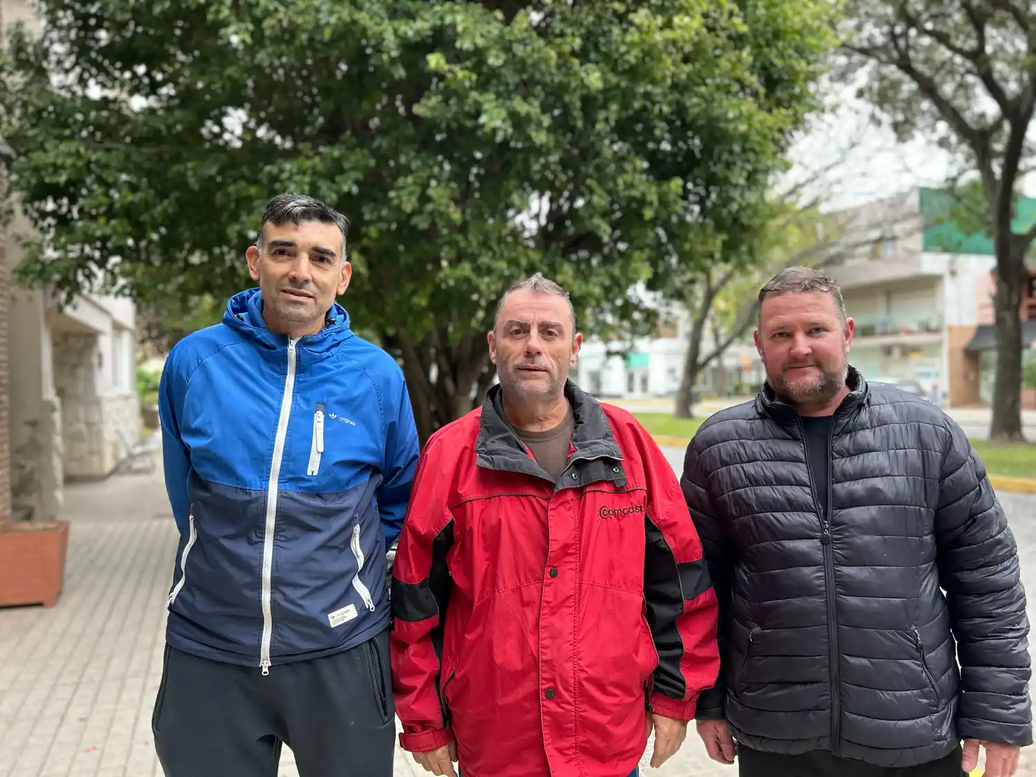 Carlo de Rosa, Mauro Almada y Ariel Gerbaudo