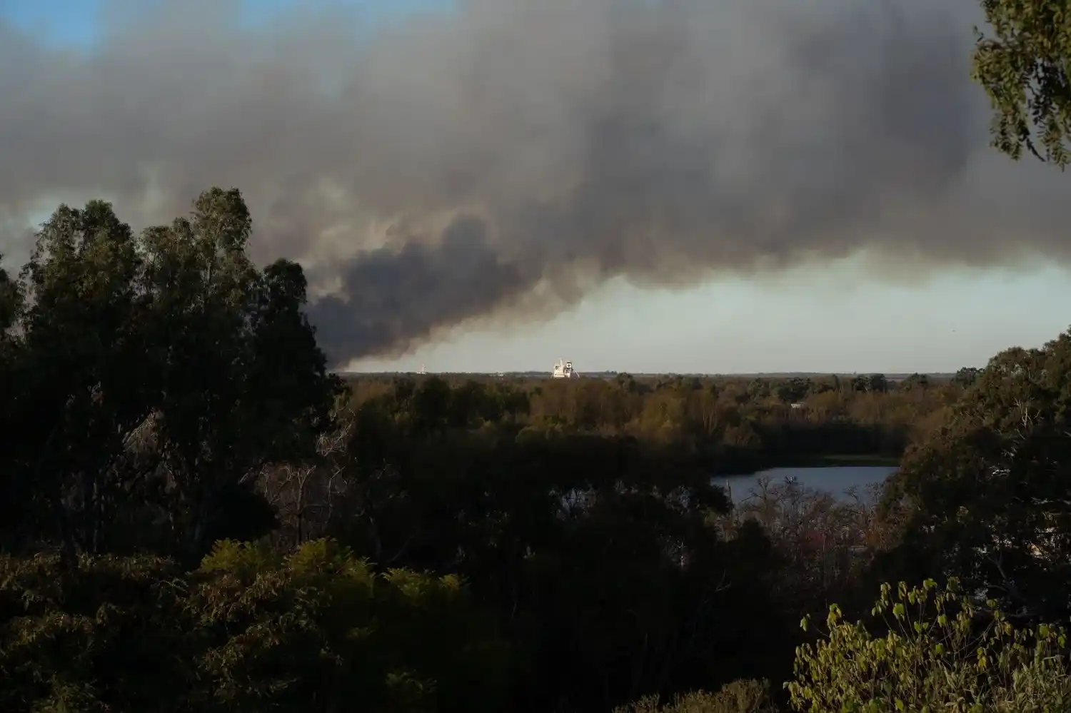 Incendio en zona de islas