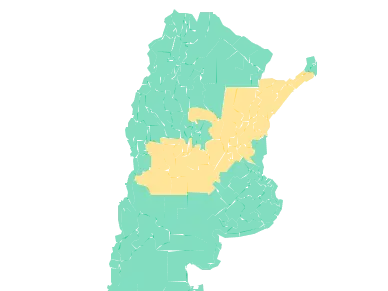 Mapa de alertas del SMN